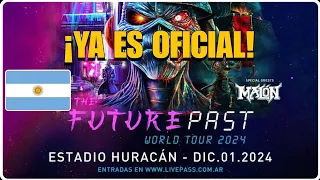 OFICIAL: IRON MAIDEN regresa a ARGENTINA | The Future Past Tour 2024