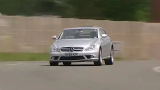 CLS55 AMG Top Gear test track with the Stig