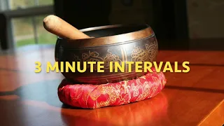 Tibetan Singing Bowl 3 Minute Intervals (1 Hour) Meditation Timer