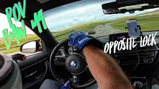 POV BMW M4 ON TRACK (NO NANNIES TRACTION CONTROL OFF!!!!)