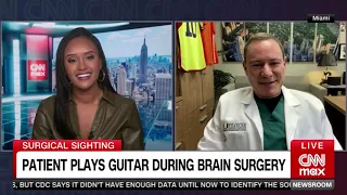 Awake Brain Surgery: Patient Plays Guitar - CNN Rahel Solomon & Dr. Ricardo Komotar Interview