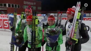 Östersund-2016. Team Germany in mixed relay and single mixed relay. Highlights