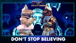 Minotaurus & Hippo - ‘Don't Stop Believing’ | The Masked Singer | seizoen 3 | VTM