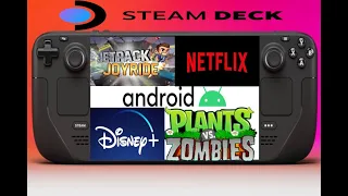 android on steam deck (Waydroid) + dwoanloading APK apps on waydroid