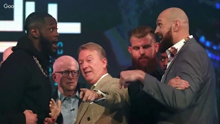 DEONTAY WILDER VS TYSON FURY PRESS CONFERENCE LONDON REACTION