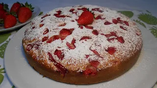 TORTA FRAGOLE E YOGURT sofficissima  e facilissima