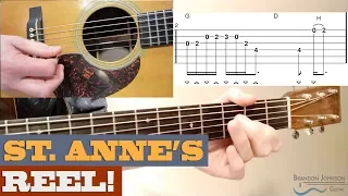 “St. Anne's Reel” | Traditional – Intermediate Bluegrass Guitar Lesson with TAB