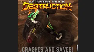 Monster truck destruction crashes and saves compilation