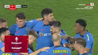 GOOOL! |CFR Cluj – FCSB 0-1. Bijuterie marca Florinel Coman! Lovitură liberă bătută perfect în Gruia