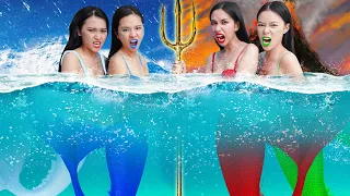 Fire, Air, Water and Earth Mermaids | Four Elements Mermaids at College!