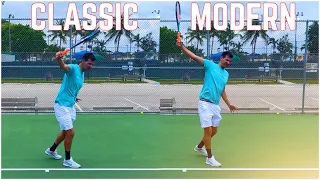 Classic vs Modern One-Handed Backhand Tennis Technique