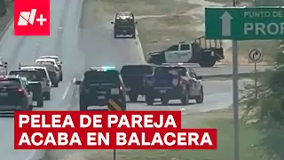 Pelea conyugal termina en persecución policíaca y balacera - N+