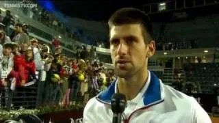 Djokovic Reflects On Rome Triumph Over Nadal
