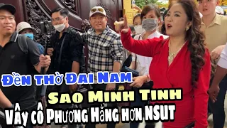 Bà Nguyễn Phương Hằng bị vây kín khi nói lên bức xúc ở Đền Thờ Đại Nam | hân trần vlog