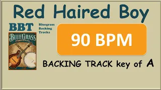 Red Haired Boy 90 BPM bluegrass backing track