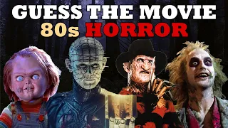 Guess The Movie 80s Horror Edition | 80's HALLOWEEN Movies