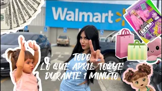 COMPRANDO TODO LO QUE APRIL TOQUE DURANTE 1 MINUTO 🛒🛍️👶🏼