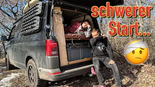 Schwerer Start ins Vollzeit Vanlife im Camper Van 😵‍💫 (unsere neue Reise beginnt!!)