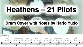 Heathens - 21 Pilots | Drum Cover with Notes by Hario Yudo