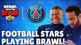 Los Jugadores del PSG Jugando a Brawl Stars! Neymar,Mbappe,Draxler,Junto con Alvaro 845 y WithZack!