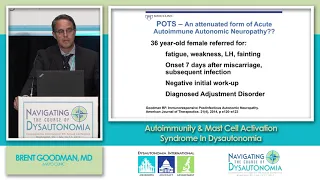 Autoimmunity & Mast Cell Activation in Dysautonomia