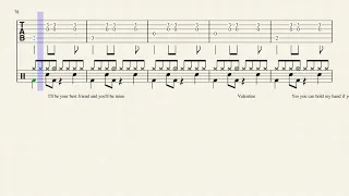 Fergie - Big Girls Don't Cry (Personal) (Guitar Tab & Drum Sheet Music)