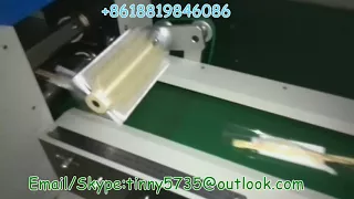 Chopsticks/toothpick/napkin/Spoon flow packing machine ,cultery Flow wrapping machine
