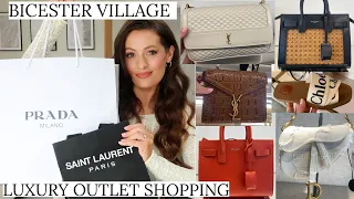 BICESTER VILLAGE LUXURY OUTLET SHOPPING & HAUL | GUCCI DIOR FENDI YSL CHLOE