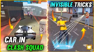 TOP 5 NEW TRICKS IN FREE FIRE | NEW SECRET TIPS & TRICKS IN FREE FIRE 2021 | CAR IN CLASH SQUAD?