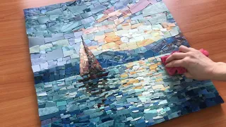 Как сделать картину из мозаики своими руками.