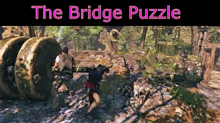 The Bridge Puzzle - Shadow of the Tomb Raider - How to Cross the Bridge - How to Connect the Rope