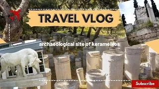 Greece Athens archaeological site of kerameikos walking tour 4k