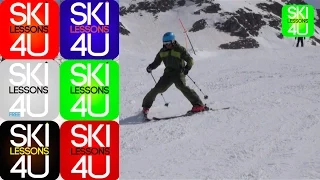 Beginner Ski Lessons #1 - Snow Plough - How to ski - Ski Technique & Drills - Ski School