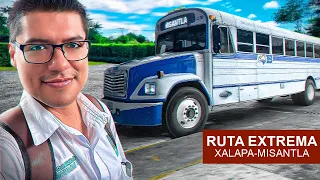 RUTA EXTREMA en Autobús: De Xalapa a Misantla en Transportes Banderilla.