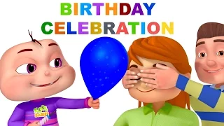 Five Little Babies Blowing Balloons | Learn Colors With Balloons | Nursery Rhymes For Children