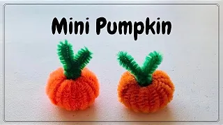 How to make Pipe cleaner pumpkins | Halloween pumpkin | Mini pumpkins
