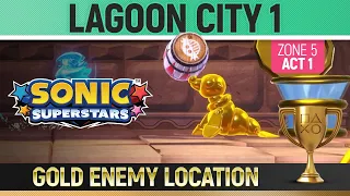 Sonic Superstars - Gold Enemy Location - Lagoon City Act 1