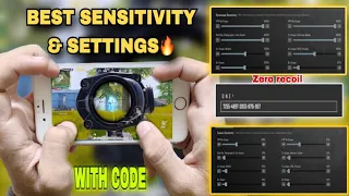 Best zero recoil sensitivity iPhone 6s pubg Test 2023 Handcam Gameplay🔥