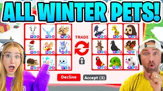 Cammy Trades ALL WINTER Pets In Adopt Me! Roblox! ☃️