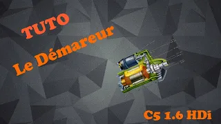 Remplacer démarreur sur moteur 1.6HDi 110 (DV6TED4) Citroën C5 phase 2