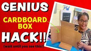 GREAT WAY TO RECYCLE! don’t throw those boxes out!  CARDBOARD BOX HACK