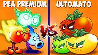 Team 3 PREMIUM PEA vs 3 Shapes ULTOMATO - Who Will Win? - Pvz 2 Team Plant vs Team Plant