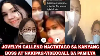 JOVELYN GALLENO BUHAY NAKIPAG VIDEOCALL PA SA PAMILYA! KASAMA ANG BOSS NITO!!