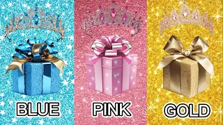 Choose Your Gift🎁💥 | Blue💙 VS Pink💗 VS Gold💛 | Luxury Gifts😍💞 | Choose One🤩✨ | Gift Boxes🎁💝 |