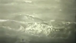 Корабль измерительного комплекса "Чумикан" во время шторма.