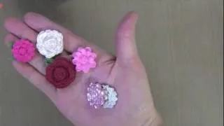 Molded Flowers and Buttons