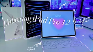 2022 iPad Pro M2 ✨ Aesthetic Unboxing | Magic Keyboard Accessories