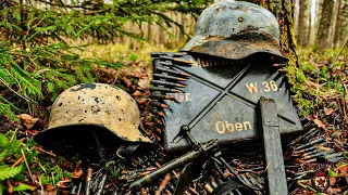 ЗДЕСЬ БЫЛА ВОЙНА. Нашли место подрыва танка. / THERE WAS A WAR HERE. The site of a tank explosion.