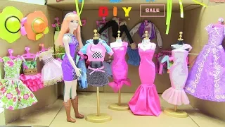 DIY DOLL Clothing Store + Dressing Room = Shopping for Dolls!