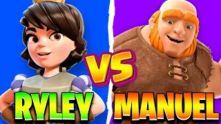 Bo5 Ryley VS Manuel! Pro VS GOD - Clash Royale